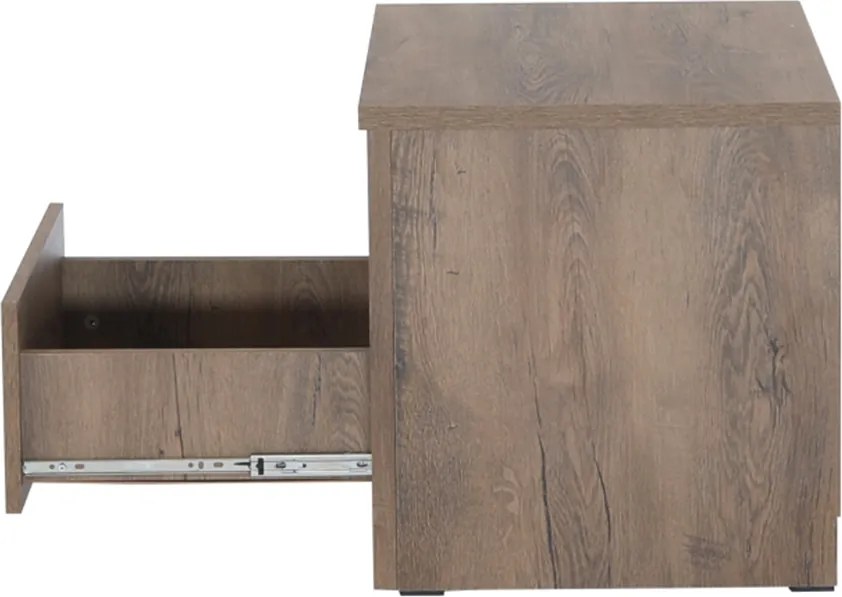 éjjeliszekrény, sötét tölgy lefkas, MONTANA SN