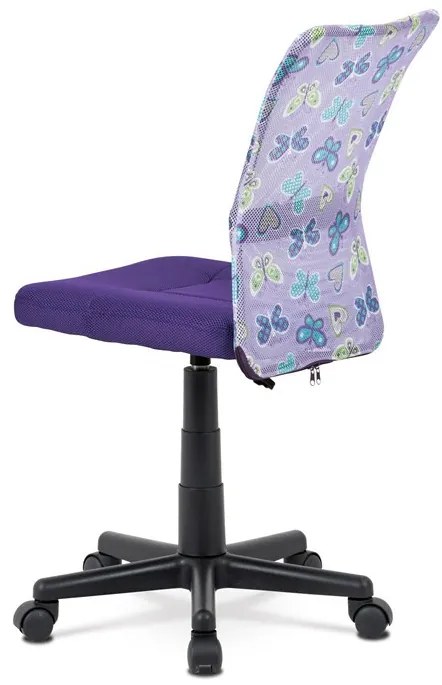 Gyerek Forgószék, Magasságállítás, Lila Hálós. KA-2325 PUR