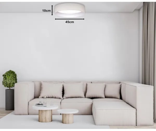 Duolla - LED Mennyezeti lámpa ROLLER LED/24W/230V átm. 45 cm krémes