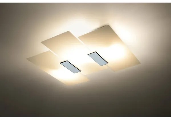 Sollux SL.0198 - Mennyezeti lámpa FABIANO 3xE27/60W/230V fehér/króm