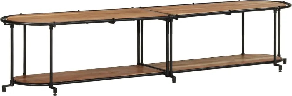 vidaXL tömör akácfa TV-szekrény 200 x 42 x 40 cm