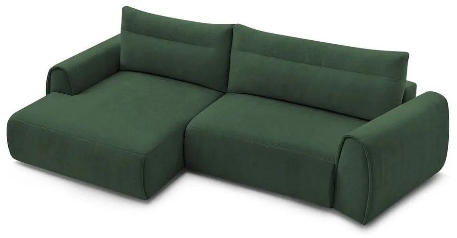 Sötétzöld sarokkanapé Aden – Bobochic Paris