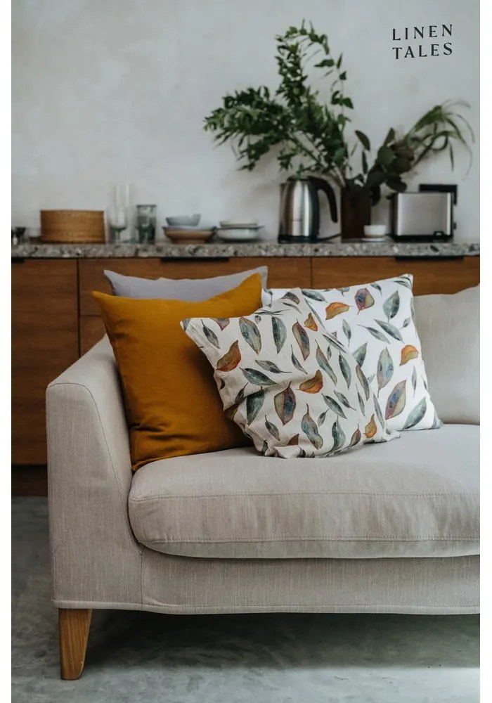 Len párnahuzat 40x40 cm Golden Fall – Linen Tales