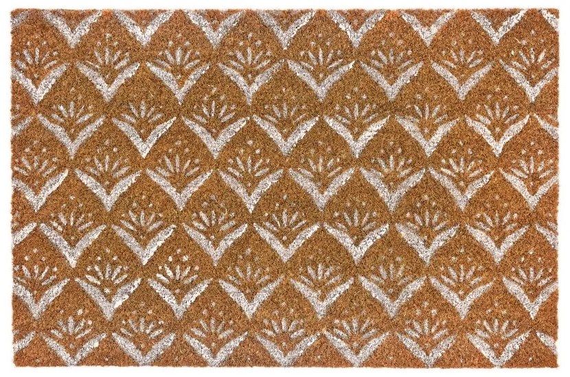 Kókuszrost lábtörlő 60x40 cm Mini White – Casa Selección