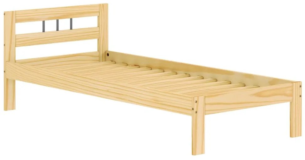 Egyszemélyes ágy 90x200 cm Joja (természetes). 1119521