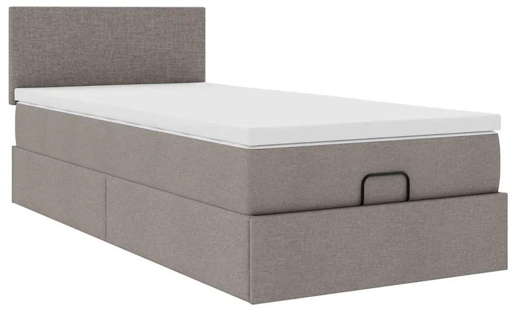 Ottomán ágy matraccal tópszín 90x200 cm anyaggal