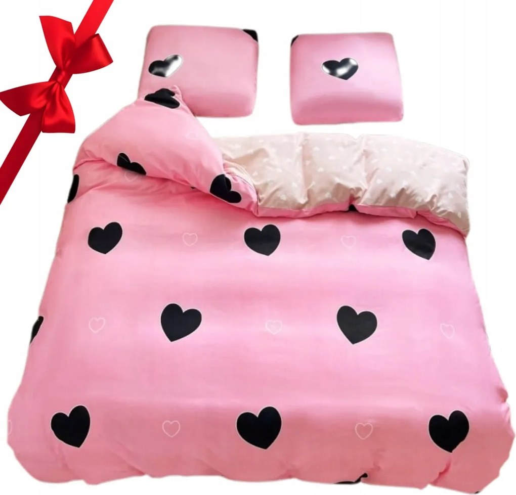 Ágyneműhuzat 160x200 +2 párnahuzat Szett pamut-szatén Mintás Vastag