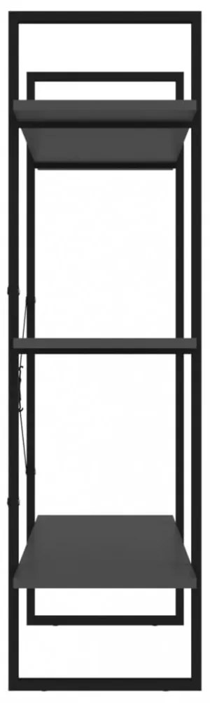szürke forgácslap könyvszekrény 100 x 30 x 105 cm