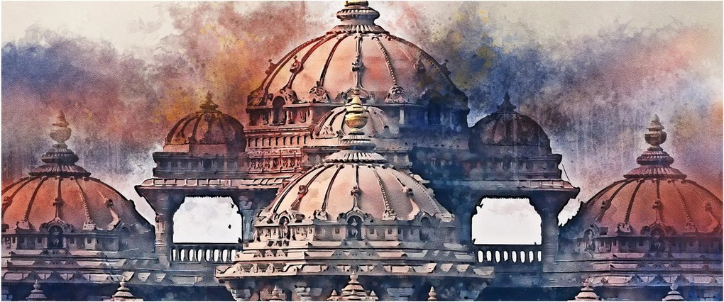 Kép - Akshardham, New Delhi, India (120x50 cm)