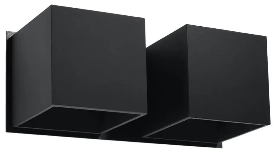 Sollux SL.0657 - QUAD fali lámpa 2xG9/40W/230V fekete