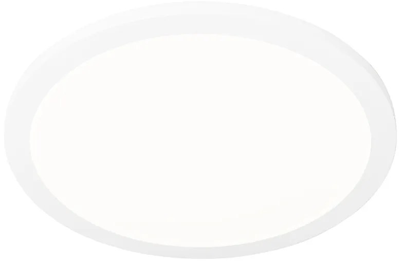Mennyezeti lámpa fehér 40cm kerek, LED-del, 3 fokozatú fényerő-szabályozóval, IP44 - Steve