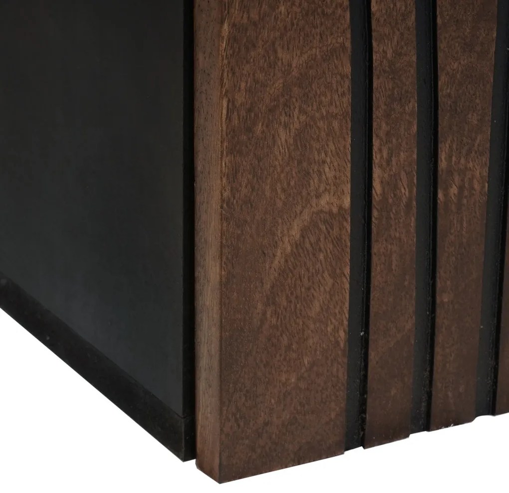 vidaXL Fürdőszobai mosdószekrény ajtóval Dió 38 x 33,5 x 48 cm Faanyag