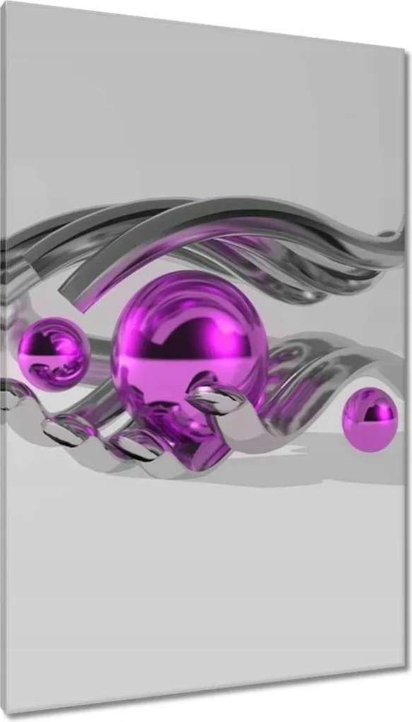 Vászonkép 80x120 Lila gömbök a kézben