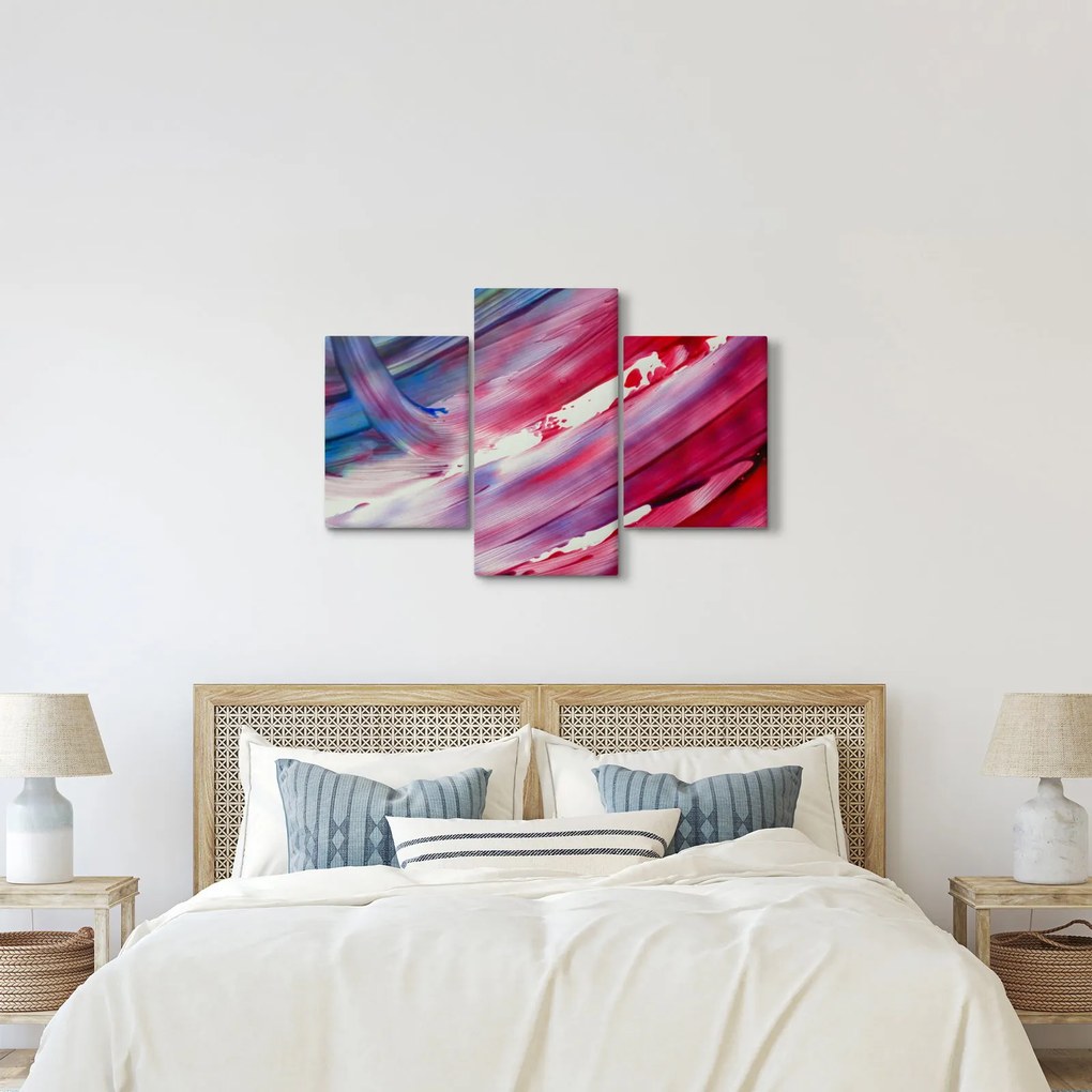 Kép - rózsaszínes kék szín (90x60 cm)