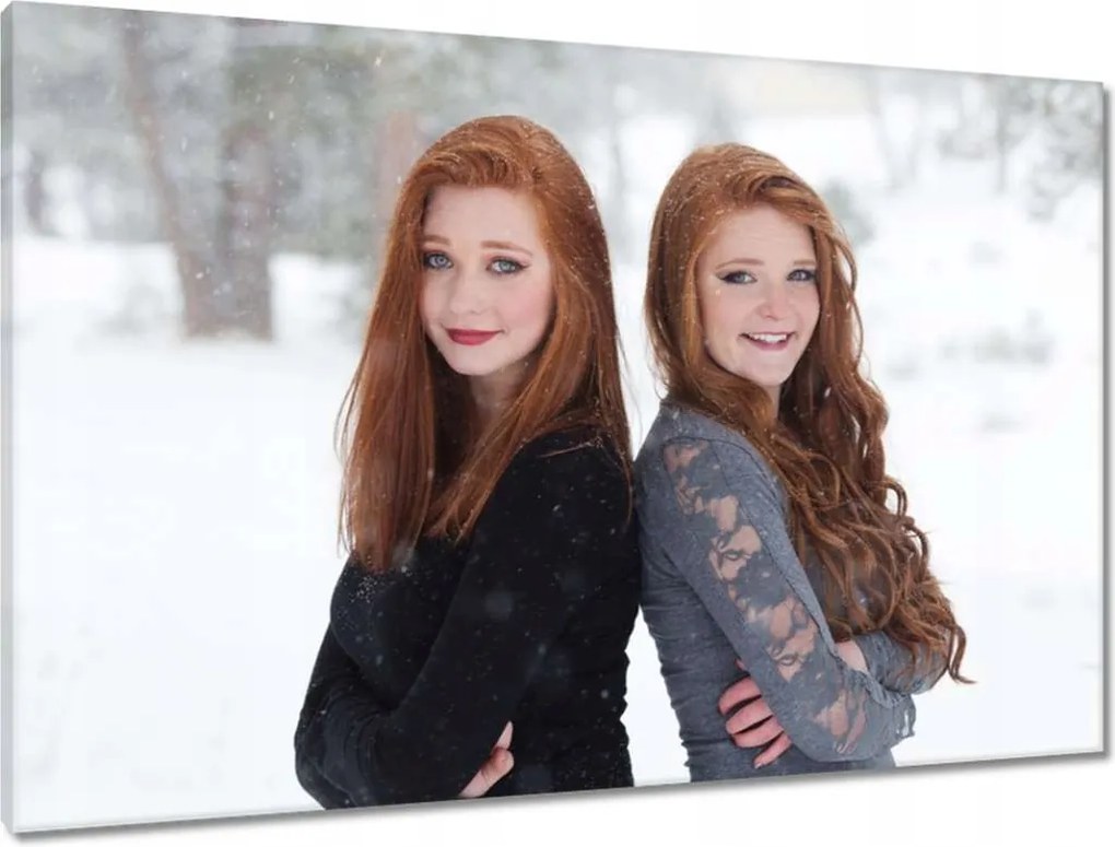 Vászonkép 90x60 Tűz frizurák a hidegben