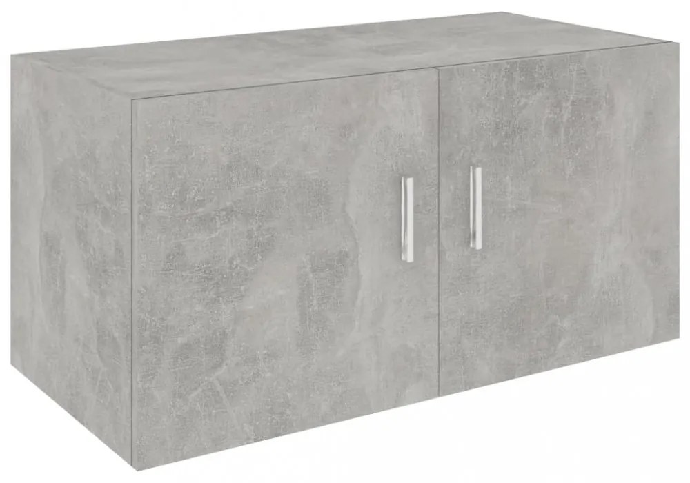 betonszürke szerelt fa falra szerelhető szekrény 80x39x40 cm