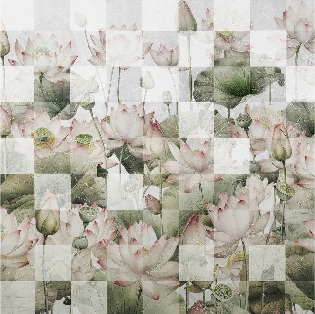 Fotótapéta Flizelin Dekoratív Hálószoba Lótusz minták 250x250