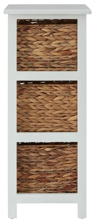 Fehér-natúr színű paulownia fürdőszobai polcos állvány 41x70 cm Padstow – Premier Housewares