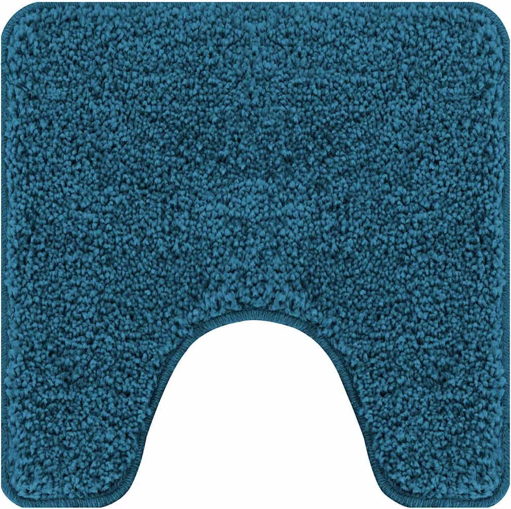 vidaXL Csúszásgátló Fürdőszőnyeg WC Nyírással Kék 50 x 50 cm PP