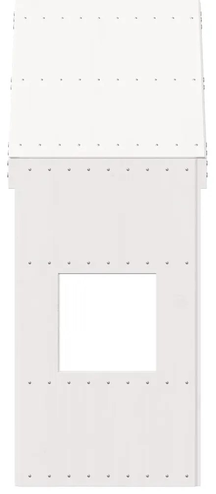 fehér tömör fenyőfa gyerekágytető 55 x 84 x 132 cm