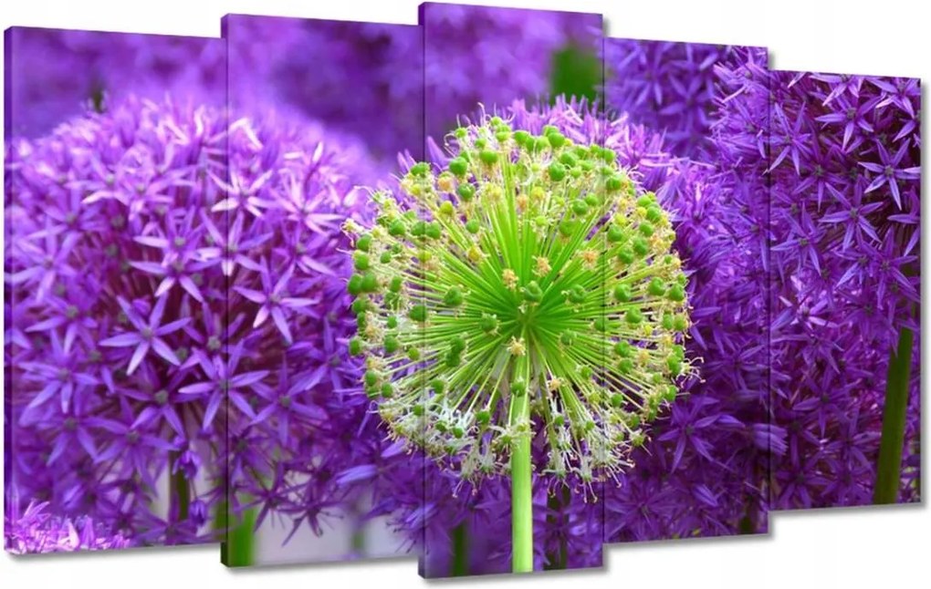 Vászonkép 100x60 Zöld virág