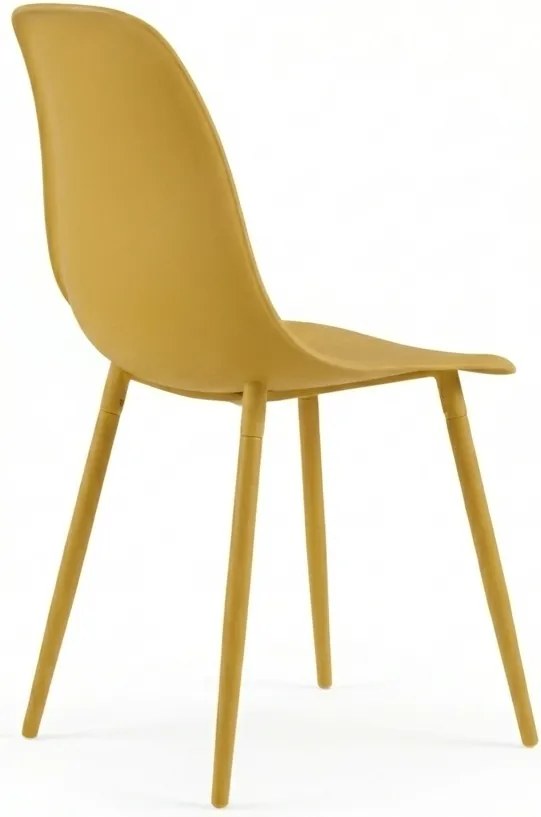 Étkezőszék OSAKA műanyag, mustársárga