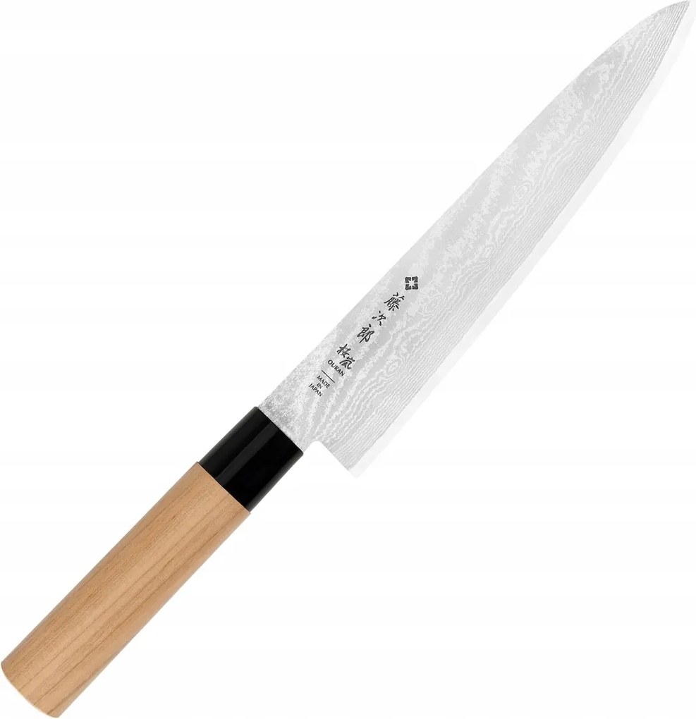Tojiro Ouran VG-10 Damascus Japán Konyhafőnök Kés 59 Hrc 21 cm