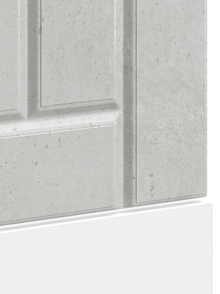 mosogatógép panel Lucca beton szürke színű fából készült műfa