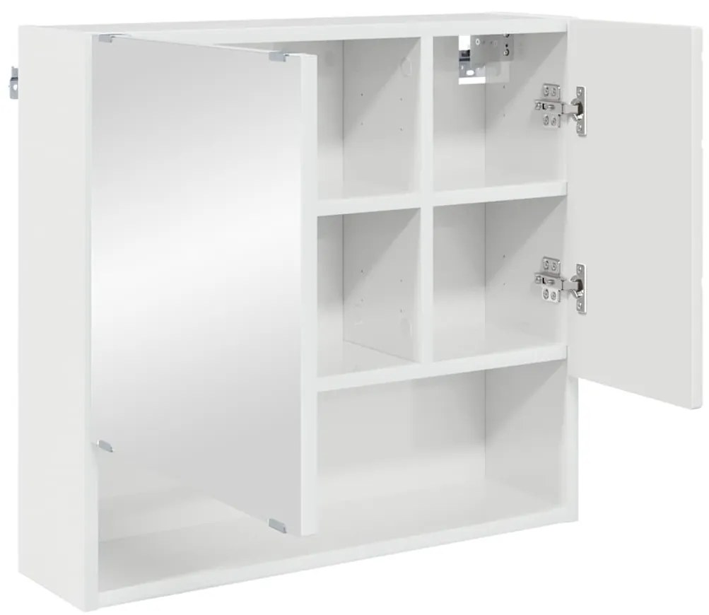 Fürdőszoba bútor szett 3 pcs Magasfényű fehér 61 x 35 x 64 cm