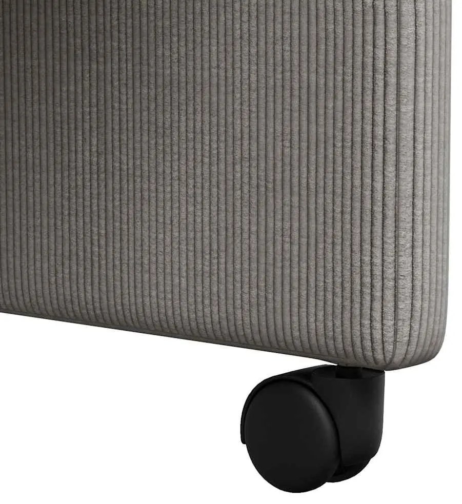 Kerekes Étkező Székek 2 pcs Világosszürke 57 x 66 x 94 cm