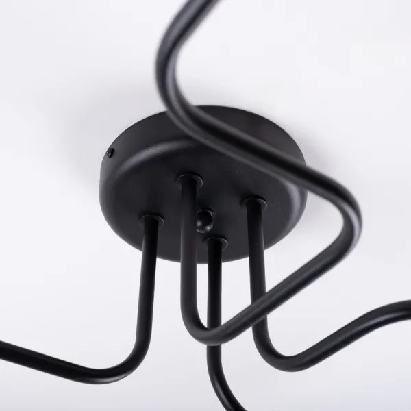 Sollux SL.1446 - Felületre szerelhető csillár VECTOR 4xE27/15W/230V fekete