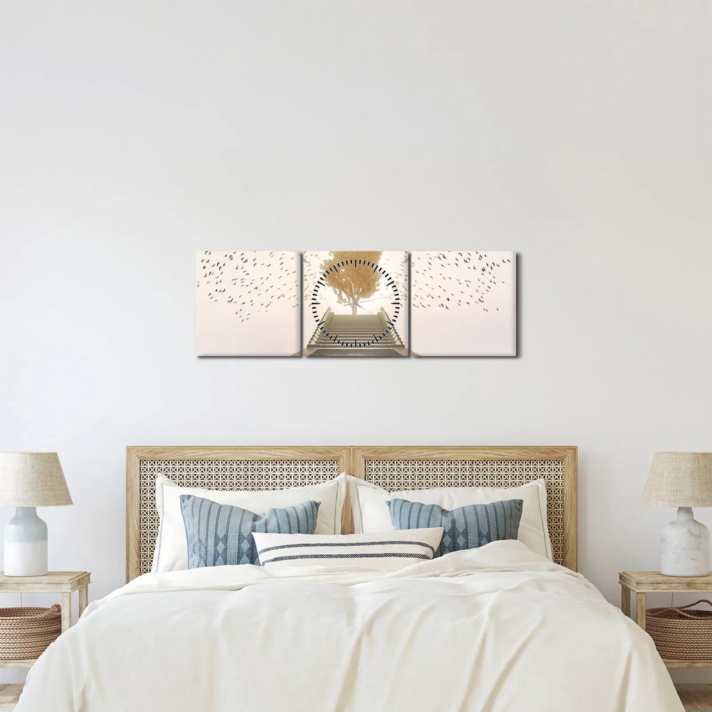 Kép - Híd az ismeretlenbe (órával) (90x30 cm)