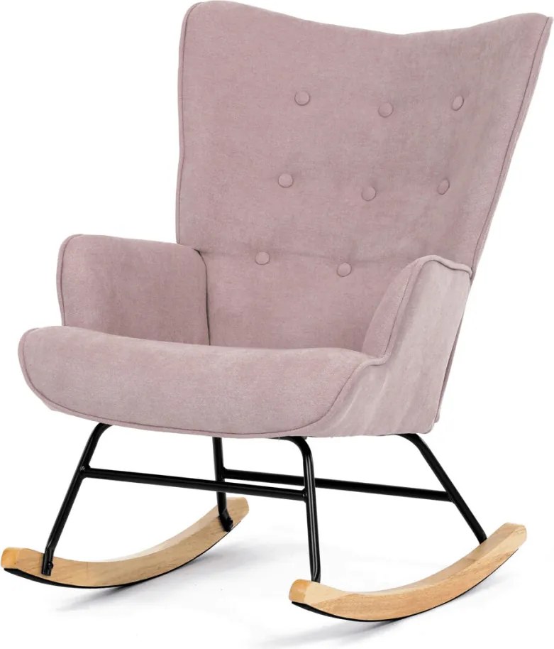Hinta fotel rózsaszín szövet kárpittal AK-371 PINK2