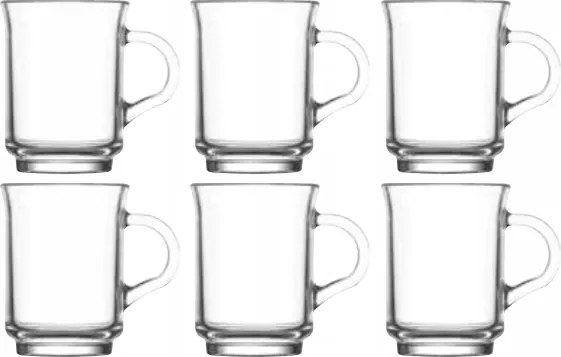 Lav Ada Teáspohár szett 6 db-os 250 ml-es üvegpohár szett
