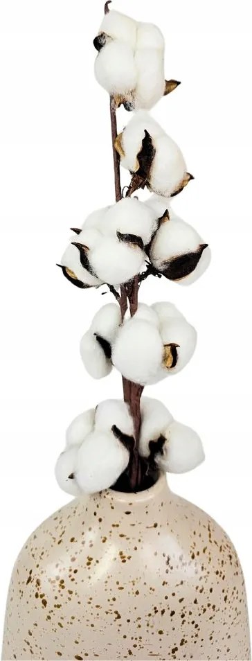 Művirágok Pamut boho dekorációs ág 56 cm magas