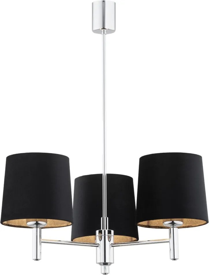 ARGON 6107 BOLZANO Modern Csillár Króm, Sötét Szürke E27 IP20