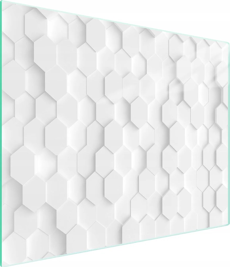 Üveg Vágódeszka 52x30 Fehér Edzett Üveg