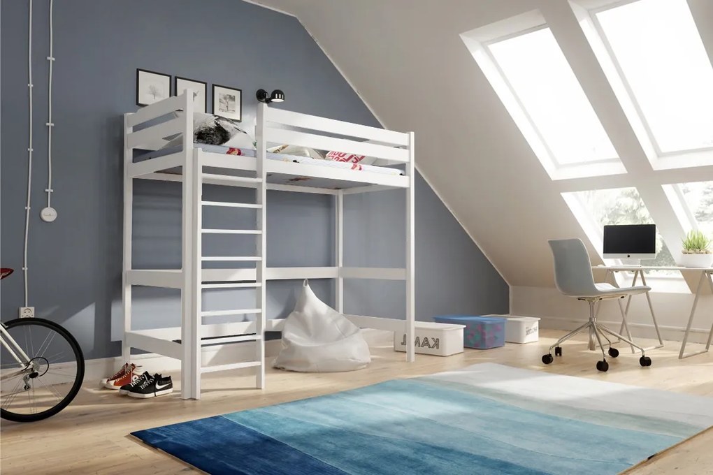 Samio 80x180 galériás gyermekágy - fehér