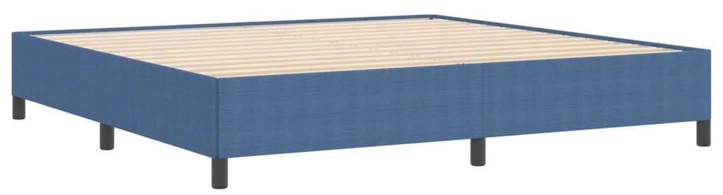 Ágykeret Kék 200x200 cm Corduroy Szövet