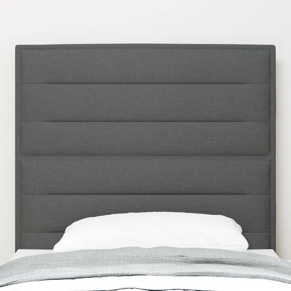 Fejtámla Vonalak Design Sötétszürke 80 cm Szövet