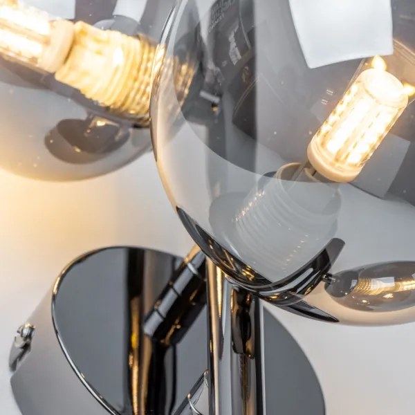 Brilagi - LED fali lámpatest MILLA 3xG9/3W/230V fekete króm/füstszínű