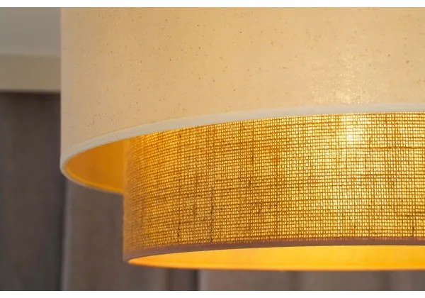 Duolla - Csillár zsinóron BOHO 1xE27/15W/230V átm. 60 cm bézs/barna