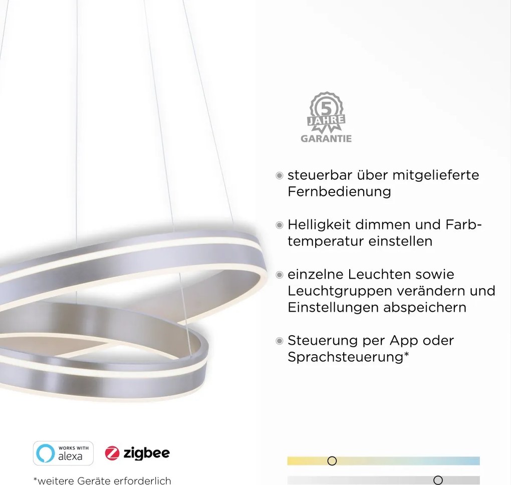 Paul Neuhaus modern függeszték q-vito ezüst pln8420-55
