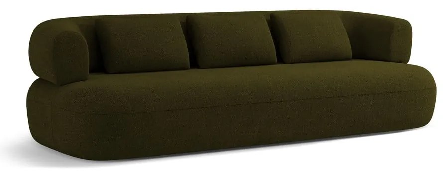 Zöld buklé kanapé 226 cm Jenny – Micadoni Home