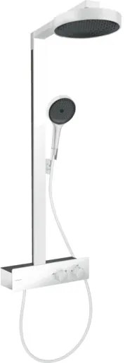 Zuhanyrendszer Hansgrohe Rainfinity a falra termosztatikus csapteleppel matt fehér 28742700