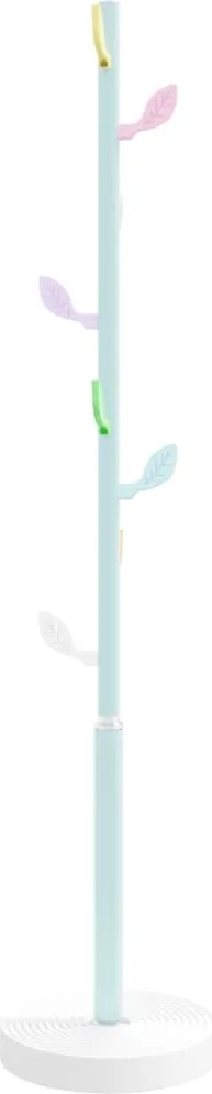 vidaXL kék porszórt vas ruhafogas 172 cm