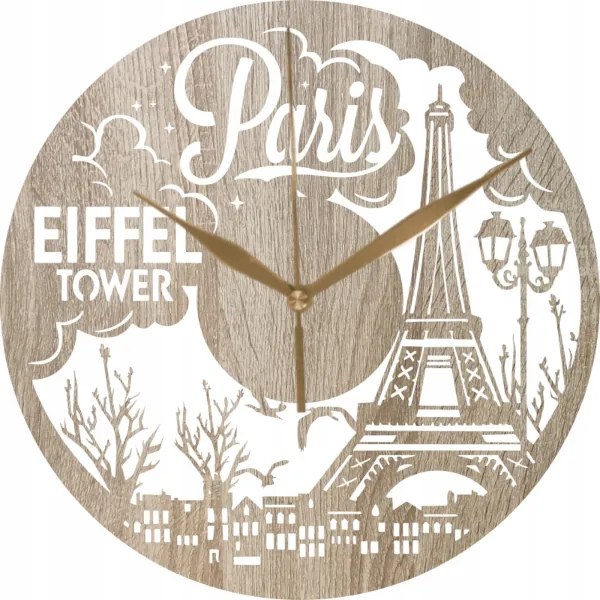 Dekoratív falióra utazóknak Ajándék Párizs 35 cm