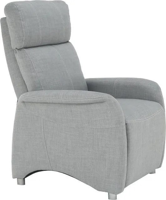 Állítható fotel, szürke szövet, FOREST