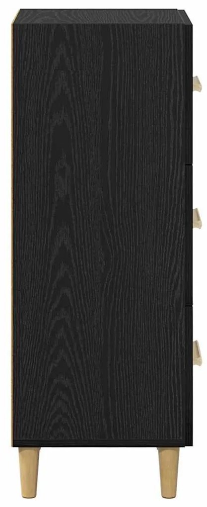 Széf fiókkal Musta tammi 34.5 x 34 x 90 cm Faanyag