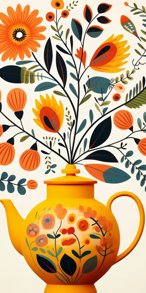 Poszter 50x100cm Buja tea